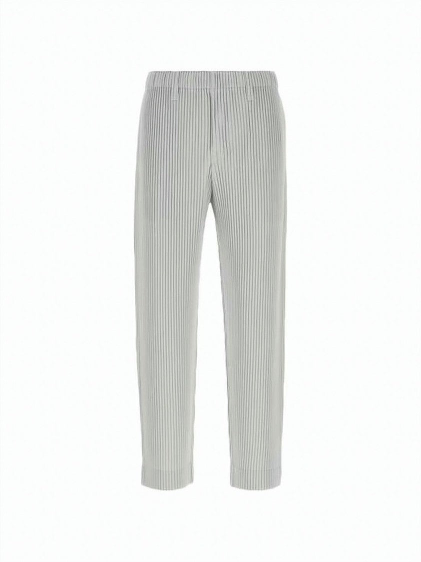 Homme Plissé Issey Miyake Pleated Design Trouser With Subtle Stripe Pattern