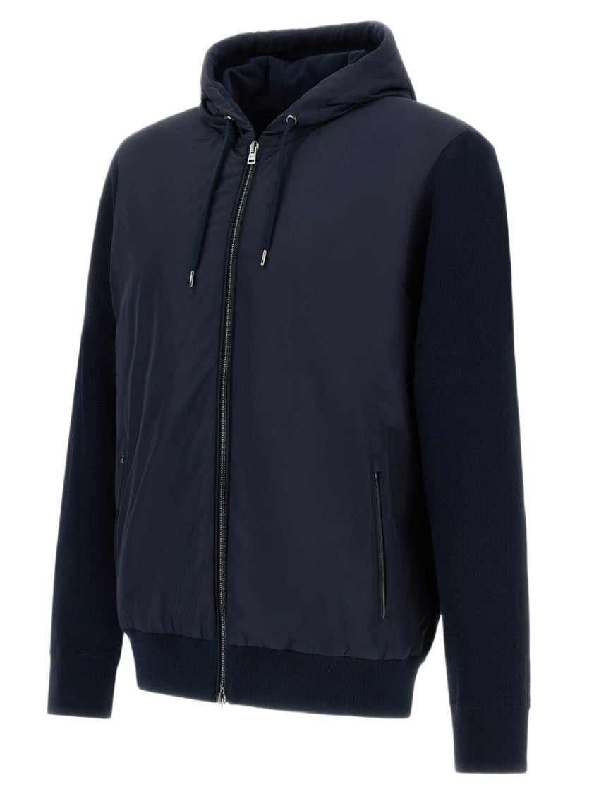 Herno Cotton And Nylon Jacket With Functional Design
