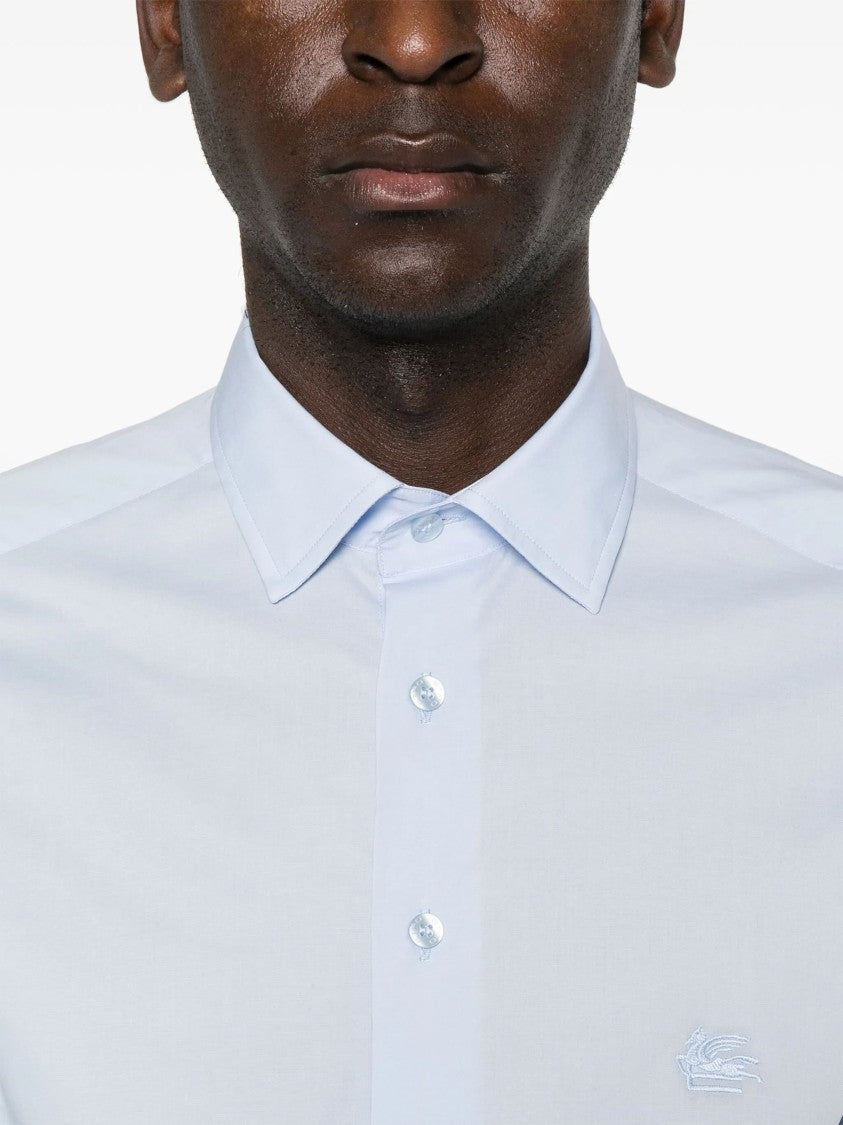 Etro Roma Logo Light Blue Pegasus Shirt