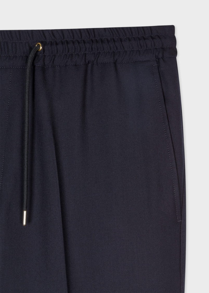 Paul Smith Navy Tailored Trousers With Relaxed Fit