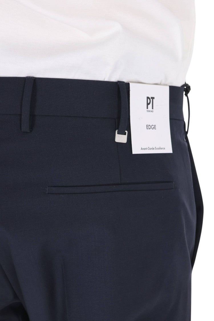 Pt Torino Dieci Fit Tropical Wool Trousers