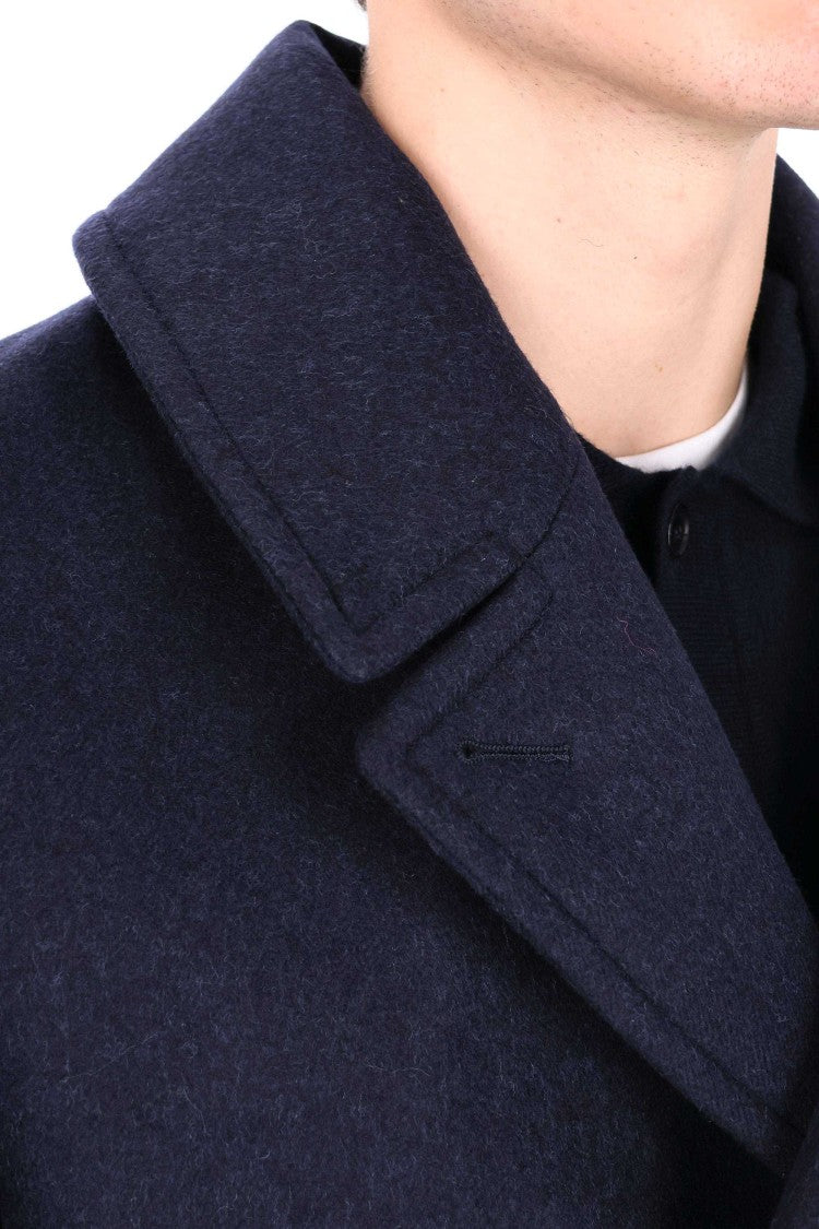 Sealup Loro Piana Wool Double-Breasted Peacoat