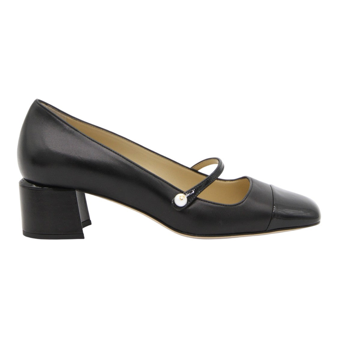 Jimmy Choo Classic Mary Jane Pumps With Mid-Height Block Heel