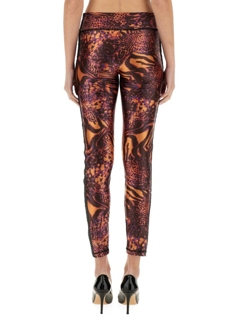 Versace Jeans Couture Slim Fit Printed Activewear Leggings