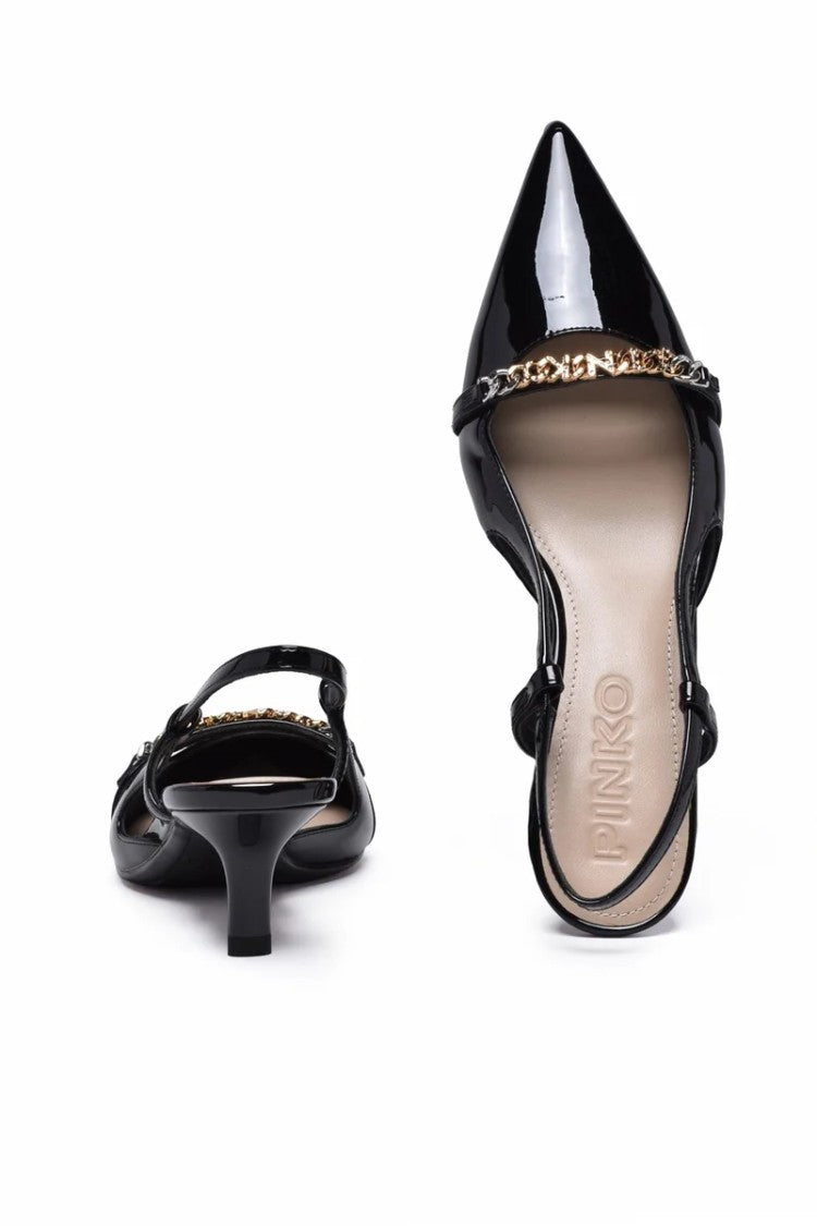 Pinko Patent Leather Décolleté - Black