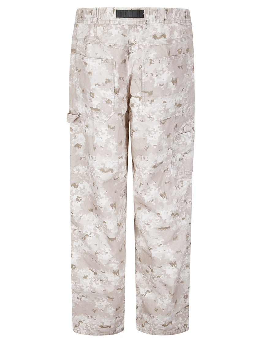 Gramicci Wide-Leg Work Pants With Adjustable Drawstring Belt