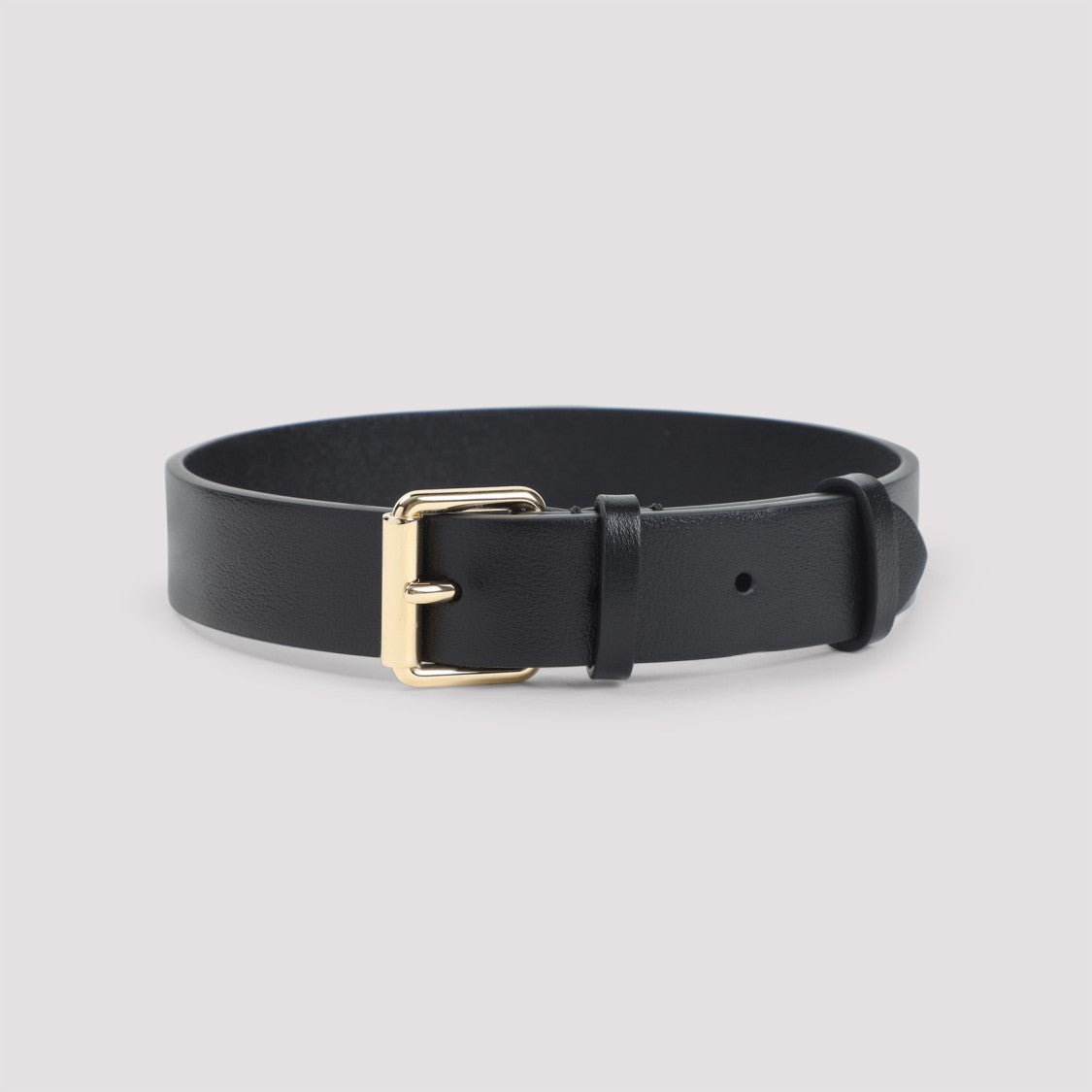 Valentino Garavani Leather Bracelet With Bold Logo And Gold Studs