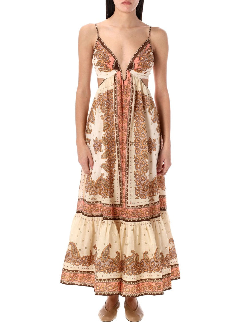 Zimmermann Maxine Plunge Maxi Dress
