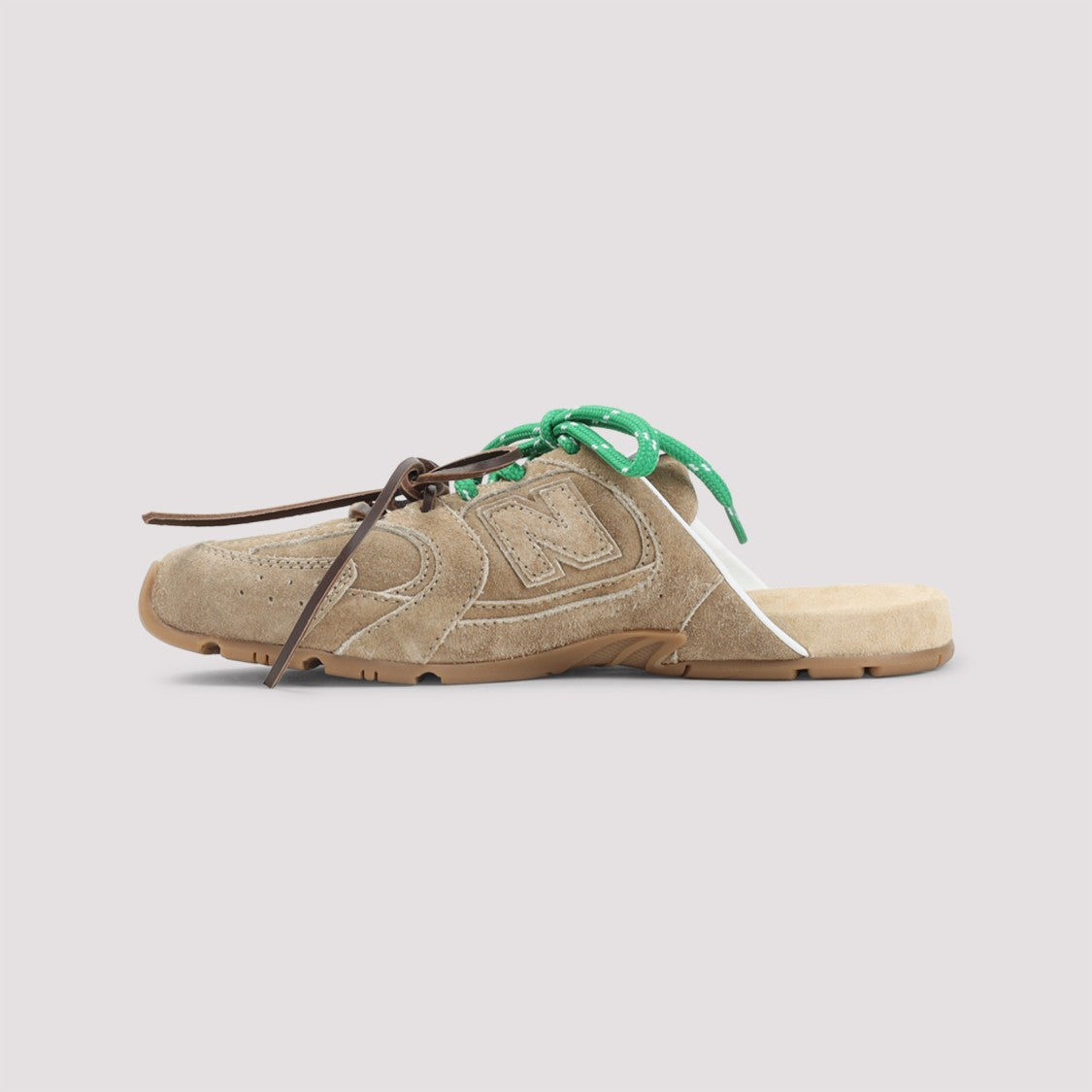 Miu Miu Slip-On Sneakers In Leather With Decorative Laces