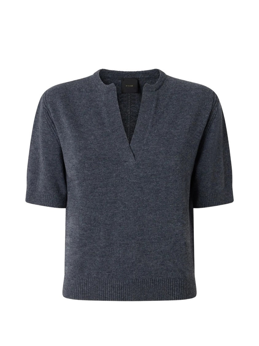 Pinko Varsavia Serafino Cropped Wool Top