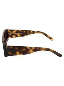 Courrèges Bold Havana Acetate Sunglasses With Rectangular Frame
