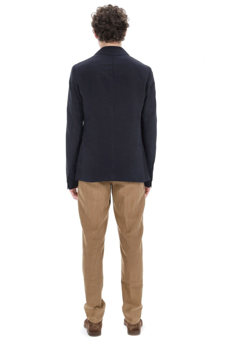Officine Generale Nehemiah Model Fluid Lyocell-Linen Jacket