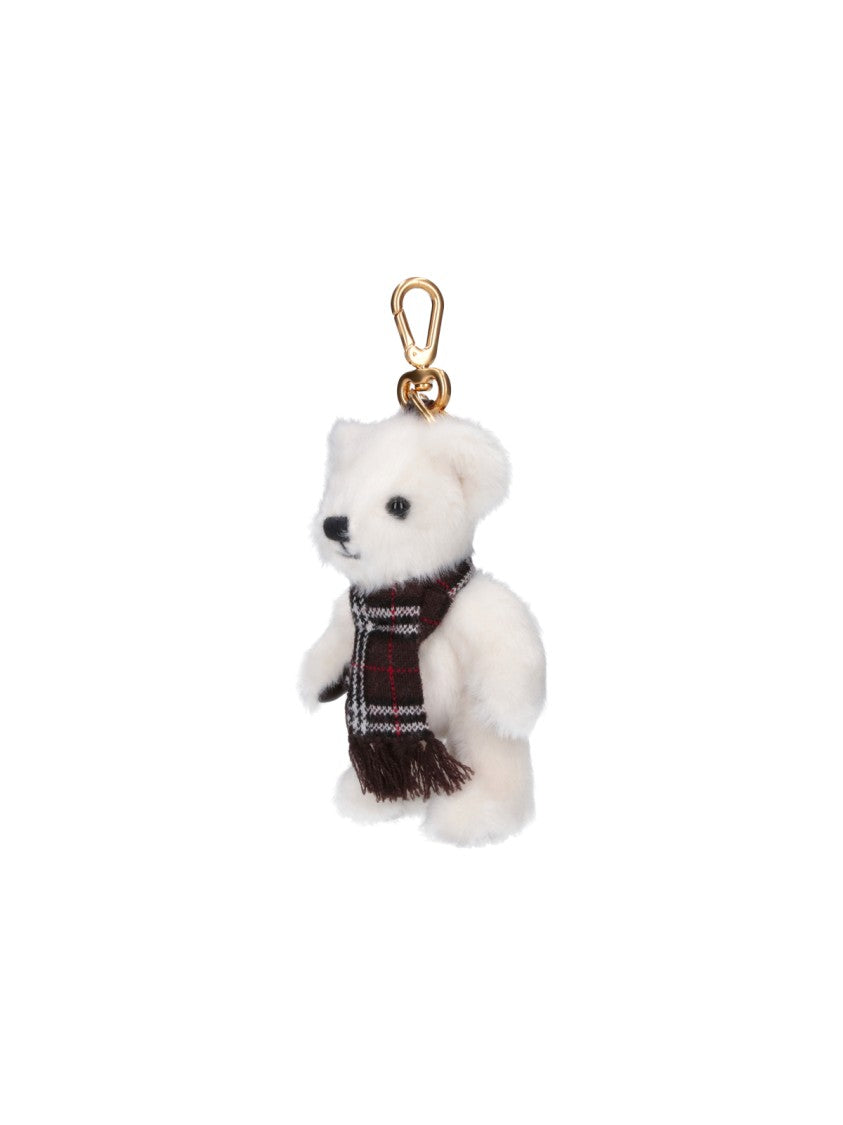 Burberry Brown Thomas Teddy Bear Canvas Keyring