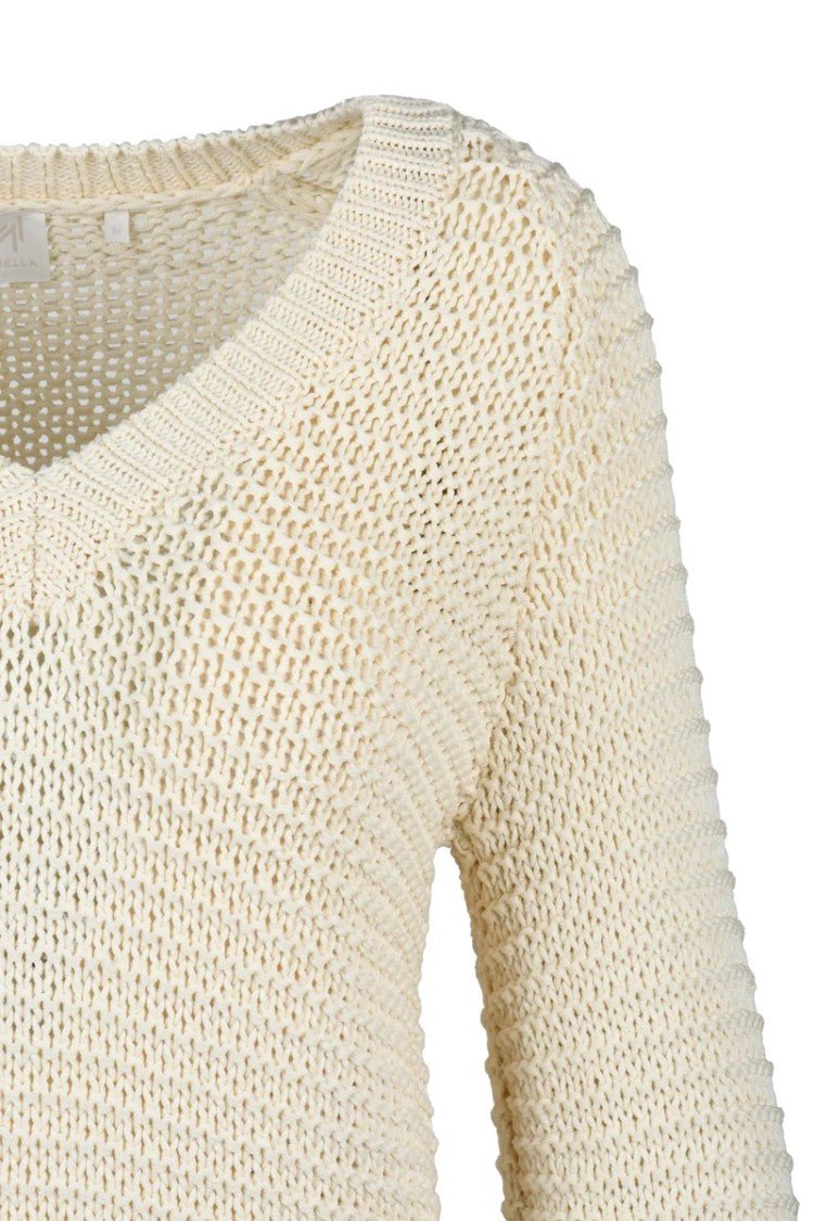 Marella Monochrome Tricoat Knit - White