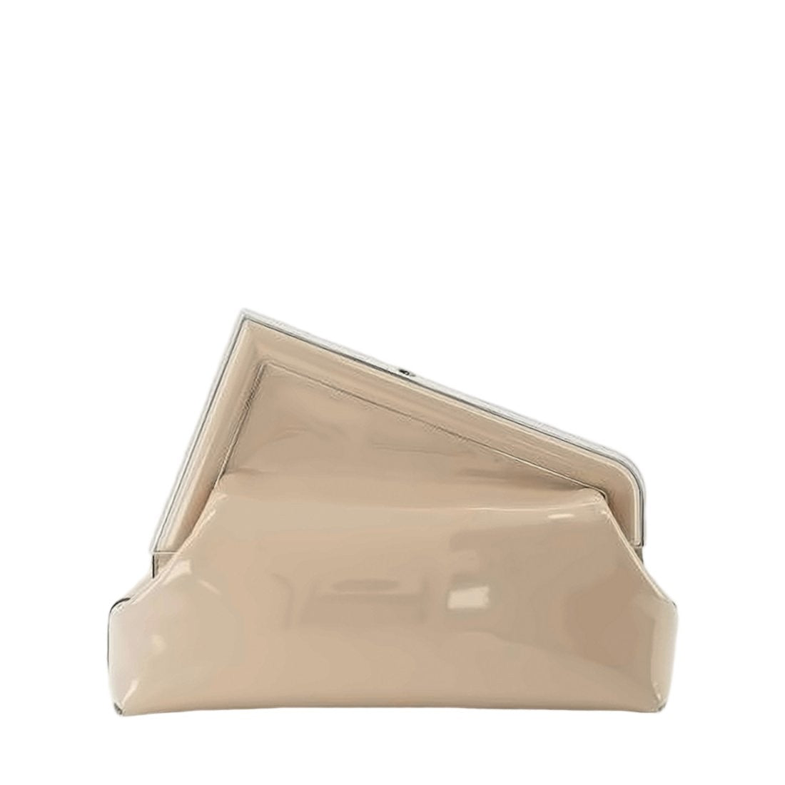 Fendi Structured Calf Leather Shoulder Bag