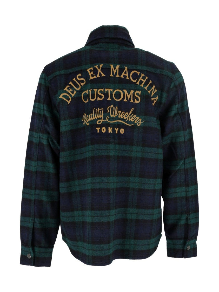 Deus Ex Machina Maxwell Check Blue Shirt