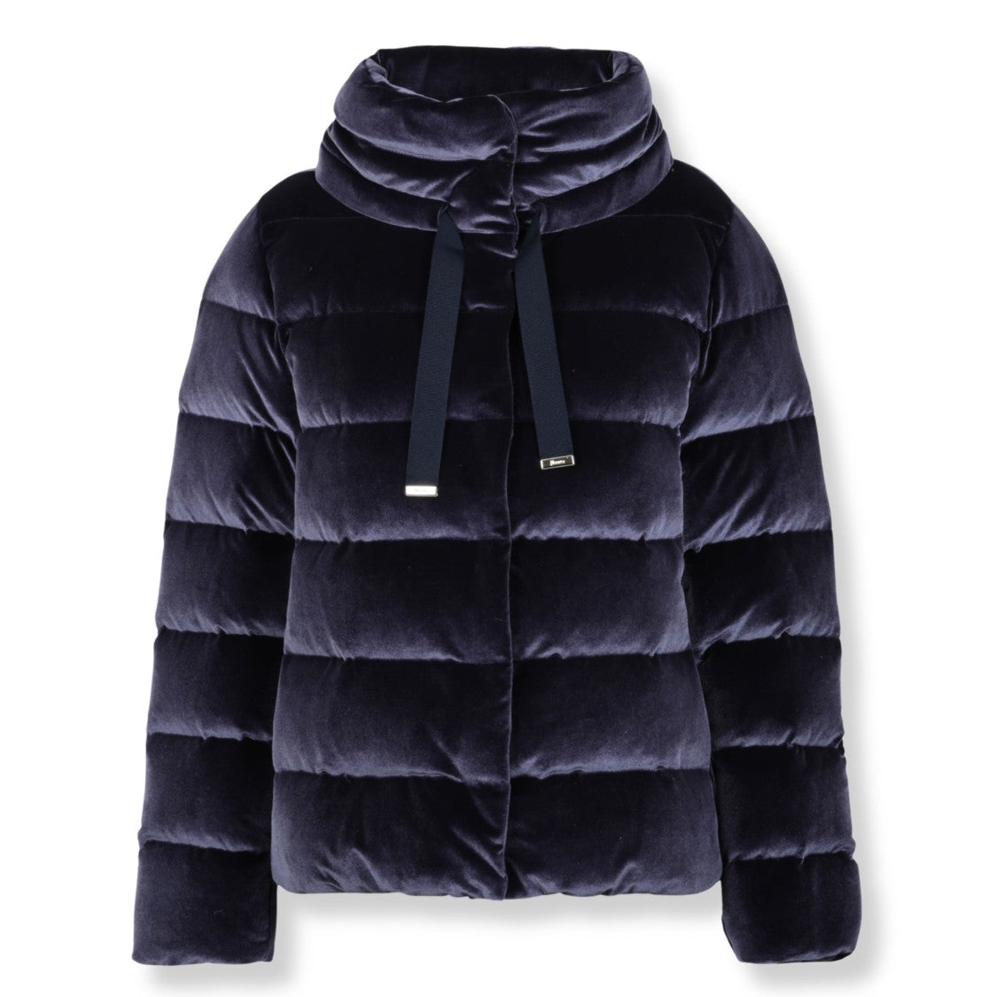 Herno Puffer Jacket With Jewel Sleeves And Padded Texture