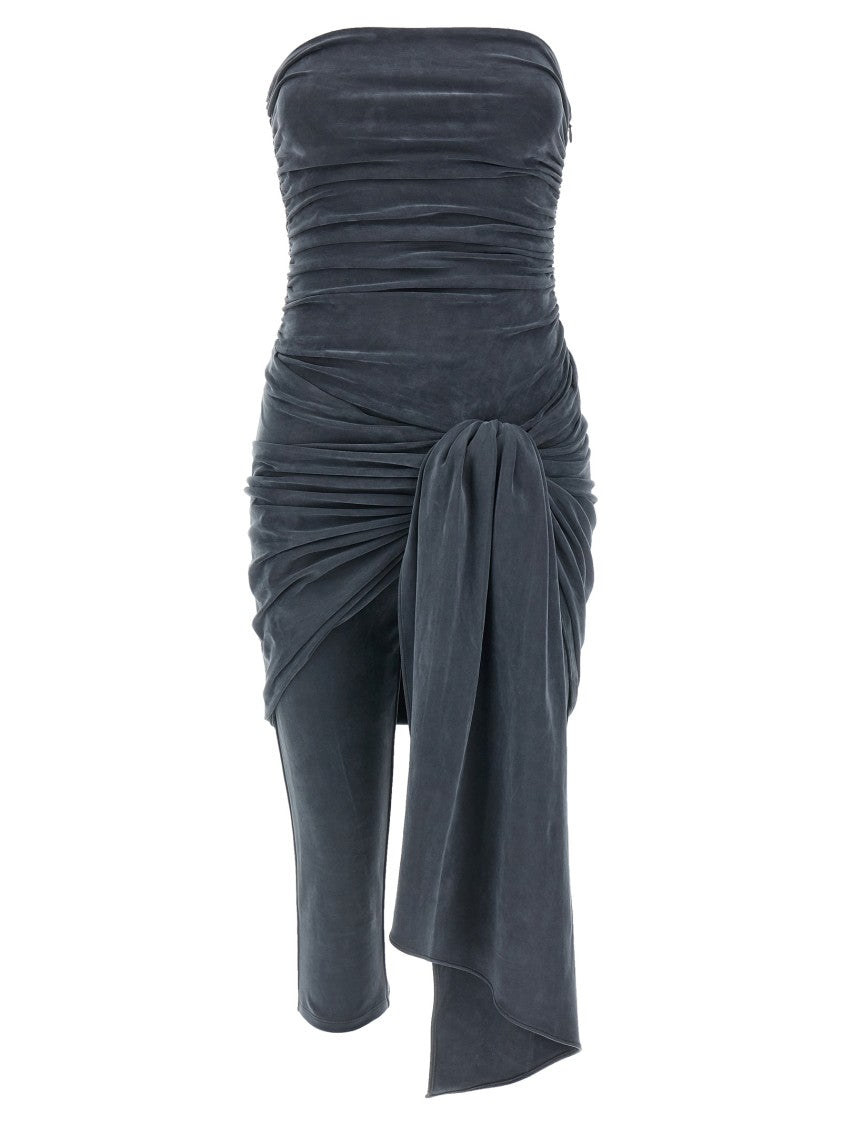 Alexander Wang Vintage Effect Stretch Jumpsuit With Knot Detail