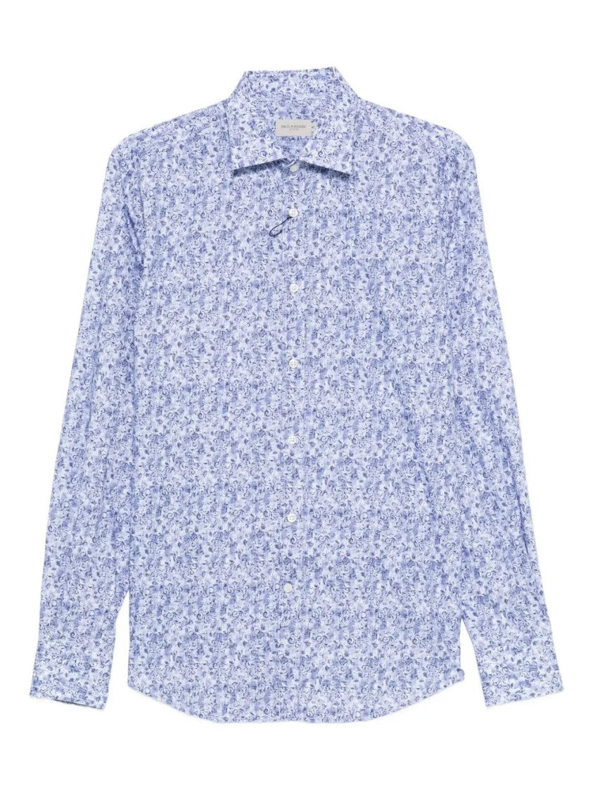 Paul & Shark Multicolour Floral Pattern Cotton Long-Sleeve Shirt