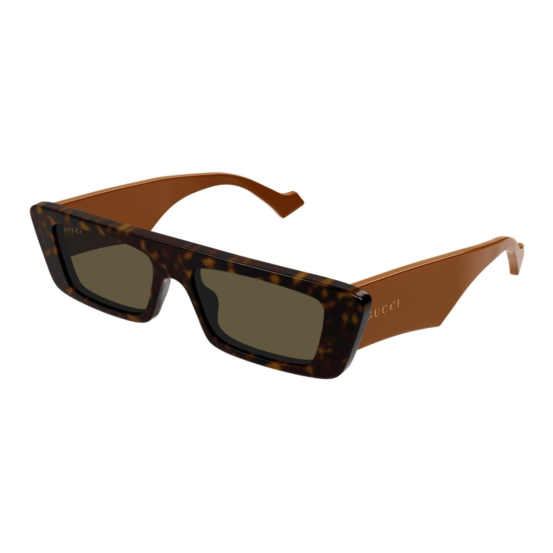Gucci Gg1331s Rectangular Tortoiseshell Sunglasses