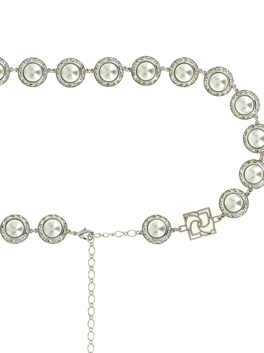 Magda Butrym Metal Chain Belt With Floral Links