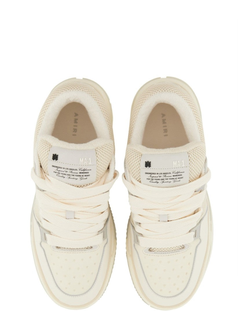 Amiri Ma-1 Smooth Leather Mesh Sneakers