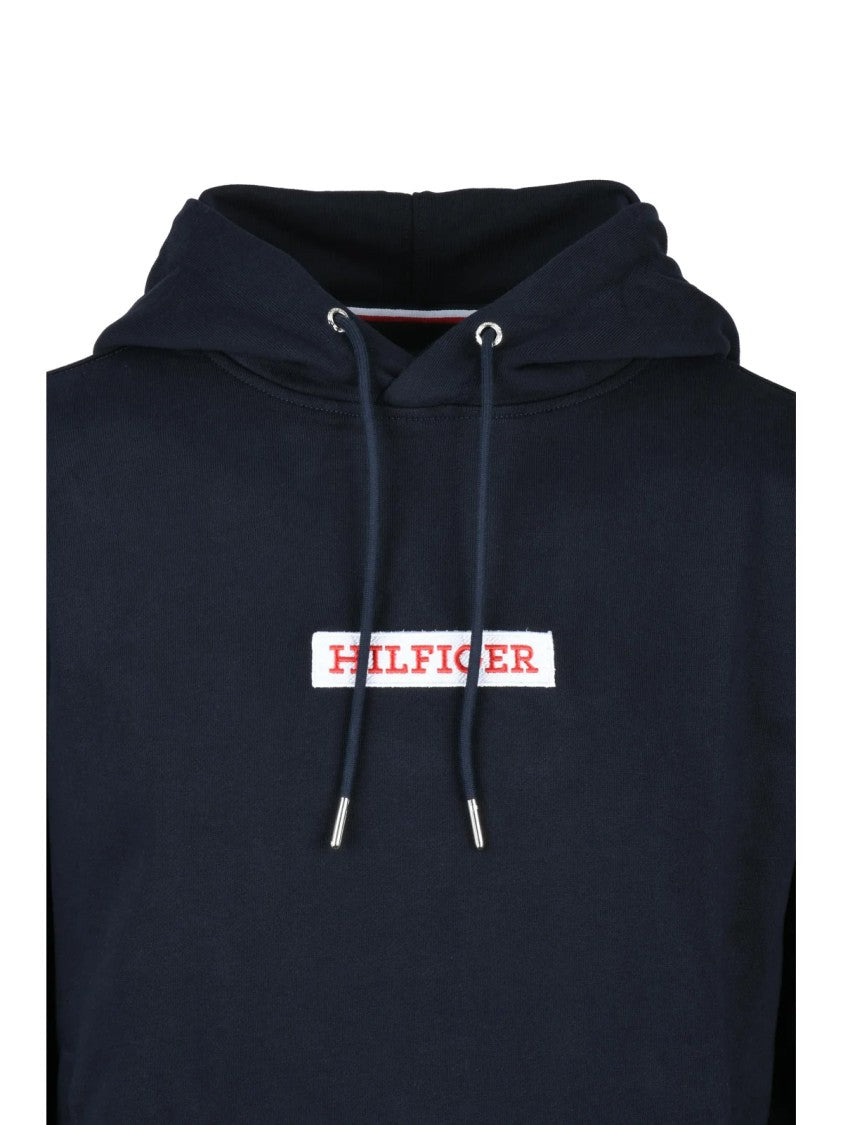 Tommy Hilfiger Blue Deep Cotton Hoodie