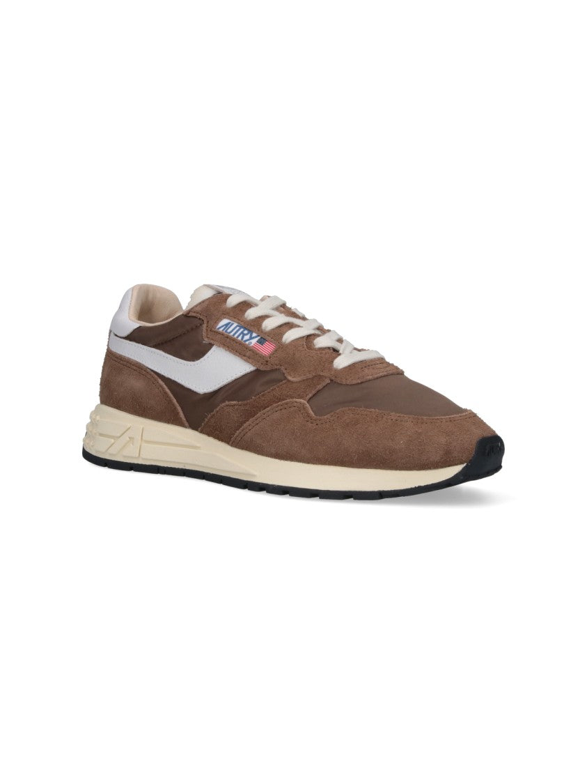 Autry Brown Leather Sneakers With Timeless Design