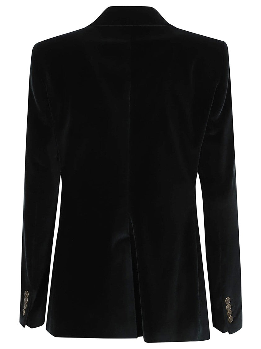 Etro Tailored Black Cotton Blend Jacket