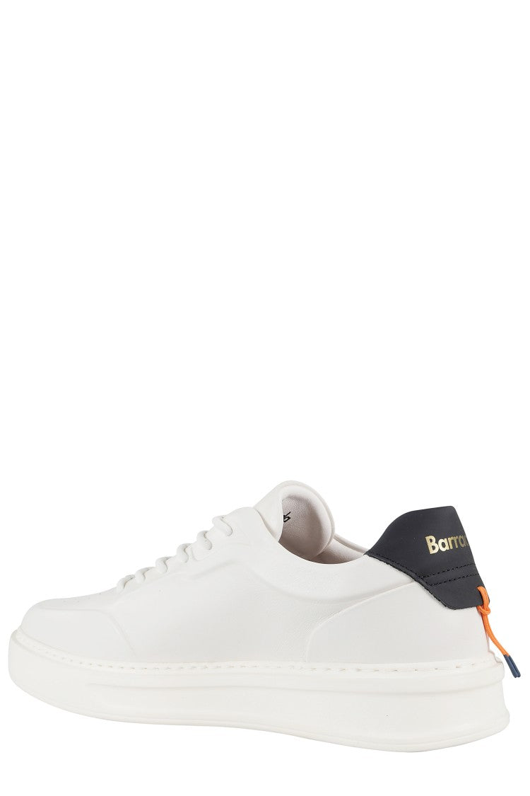 Barracuda Smooth Leather Sneakers With Contrasting Heel Tab