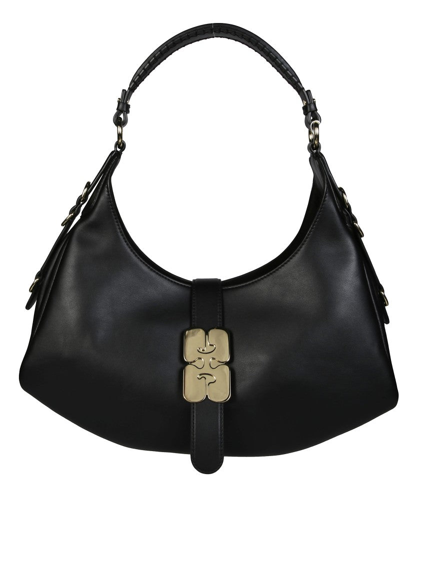 Ganni Kat Small Gold Bags