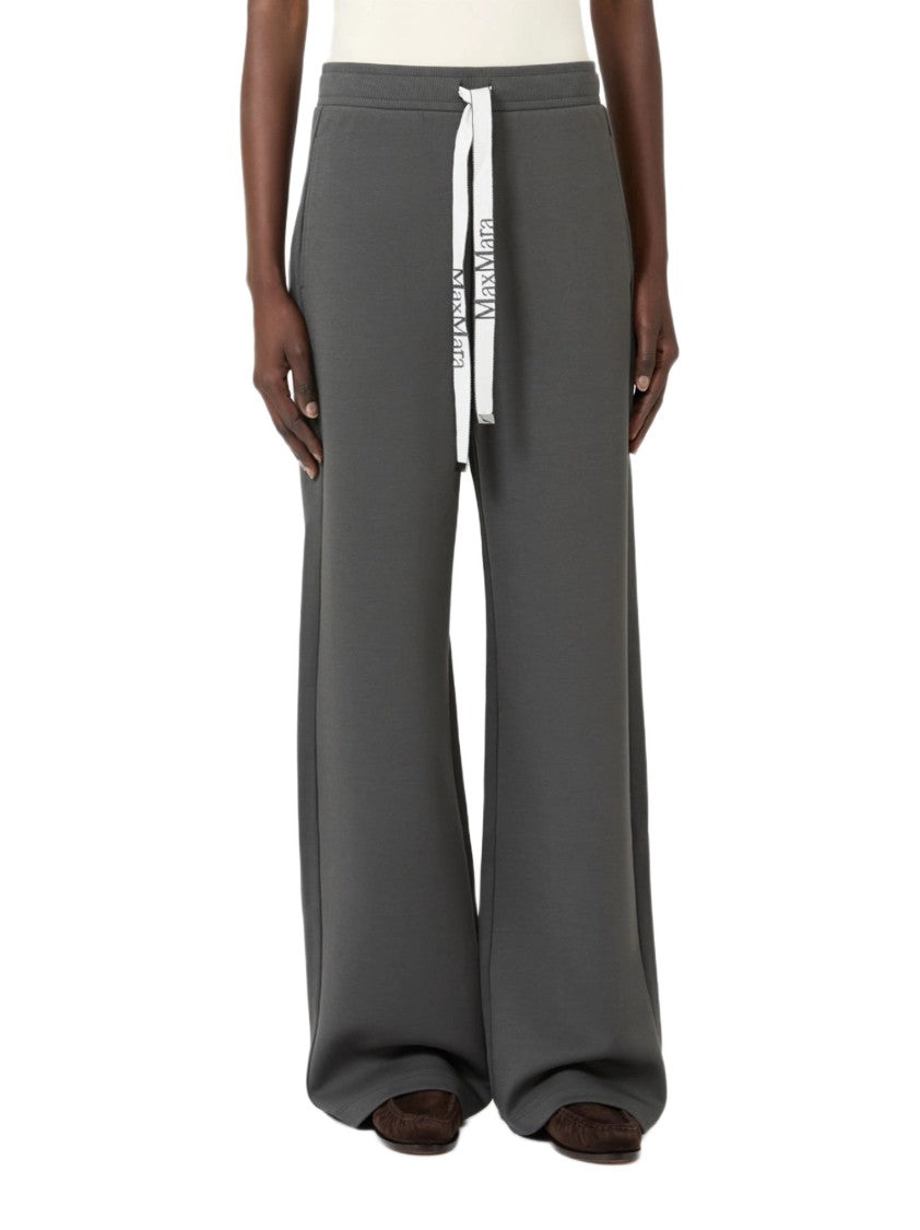 Max Mara Wide-Leg Trousers With High Waist And Drawstring Detail