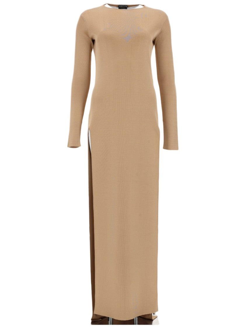 Tom Ford Fine-Knit High Neck Dress