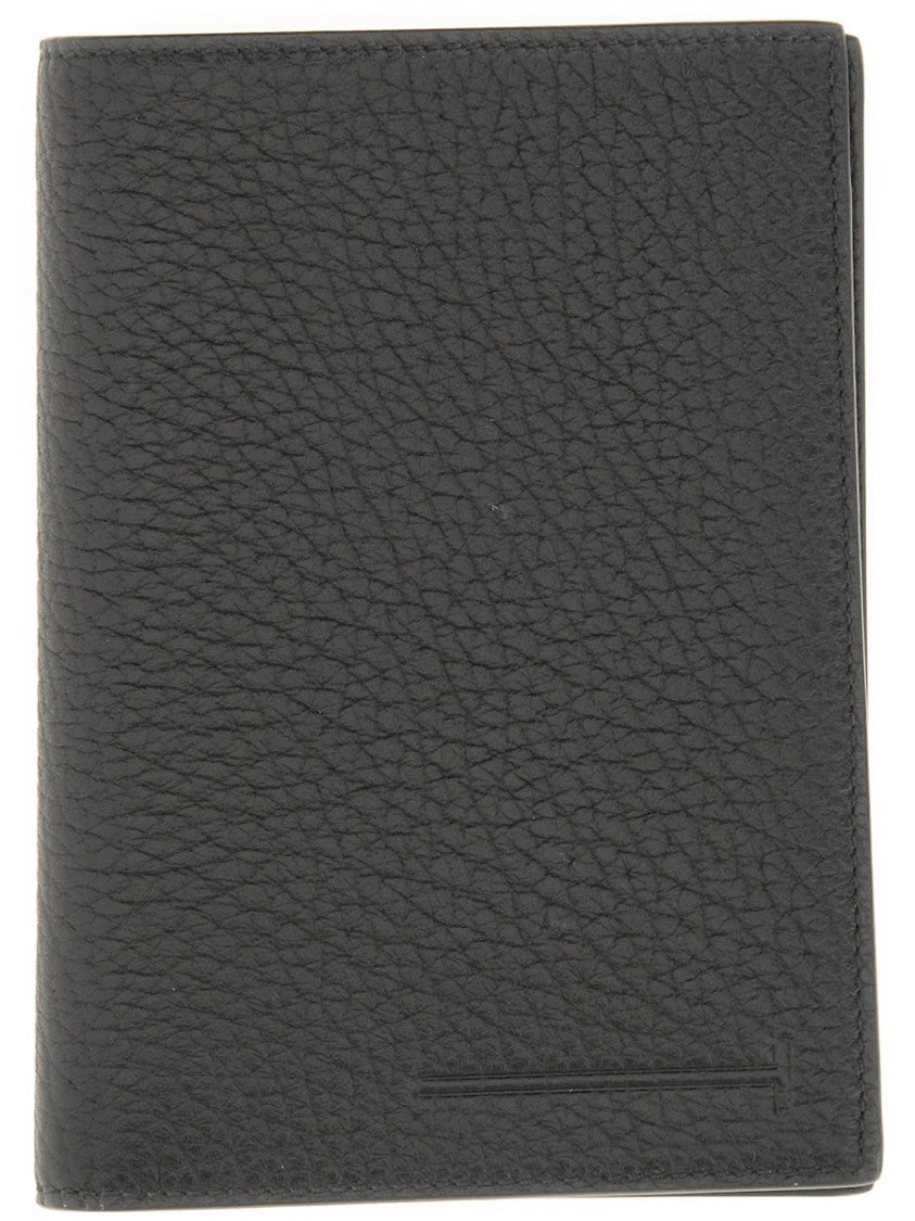Tom Ford Leather "T" Card Holder