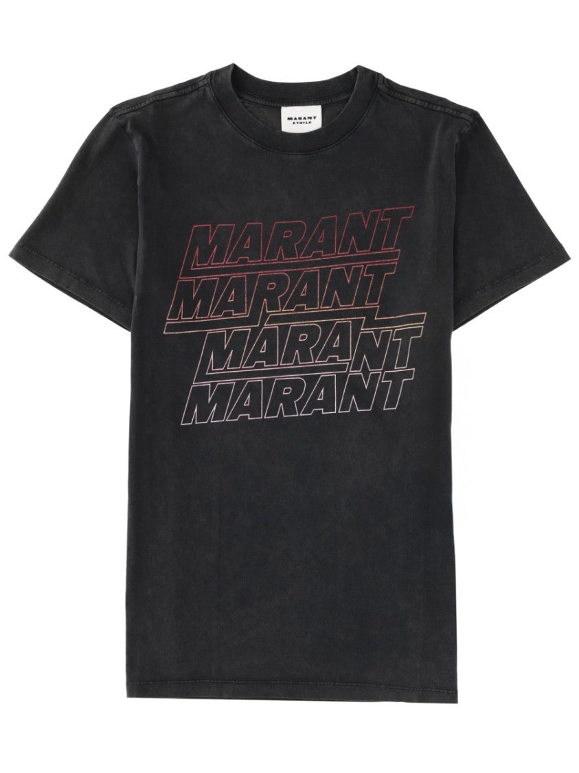 Isabel Marant Étoile Zoeline Wash Effect Cotton T-Shirt