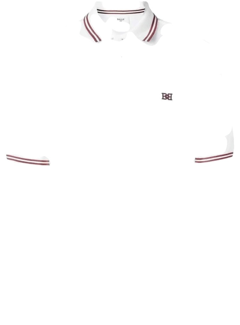 Bally Refined White Polo Shirt