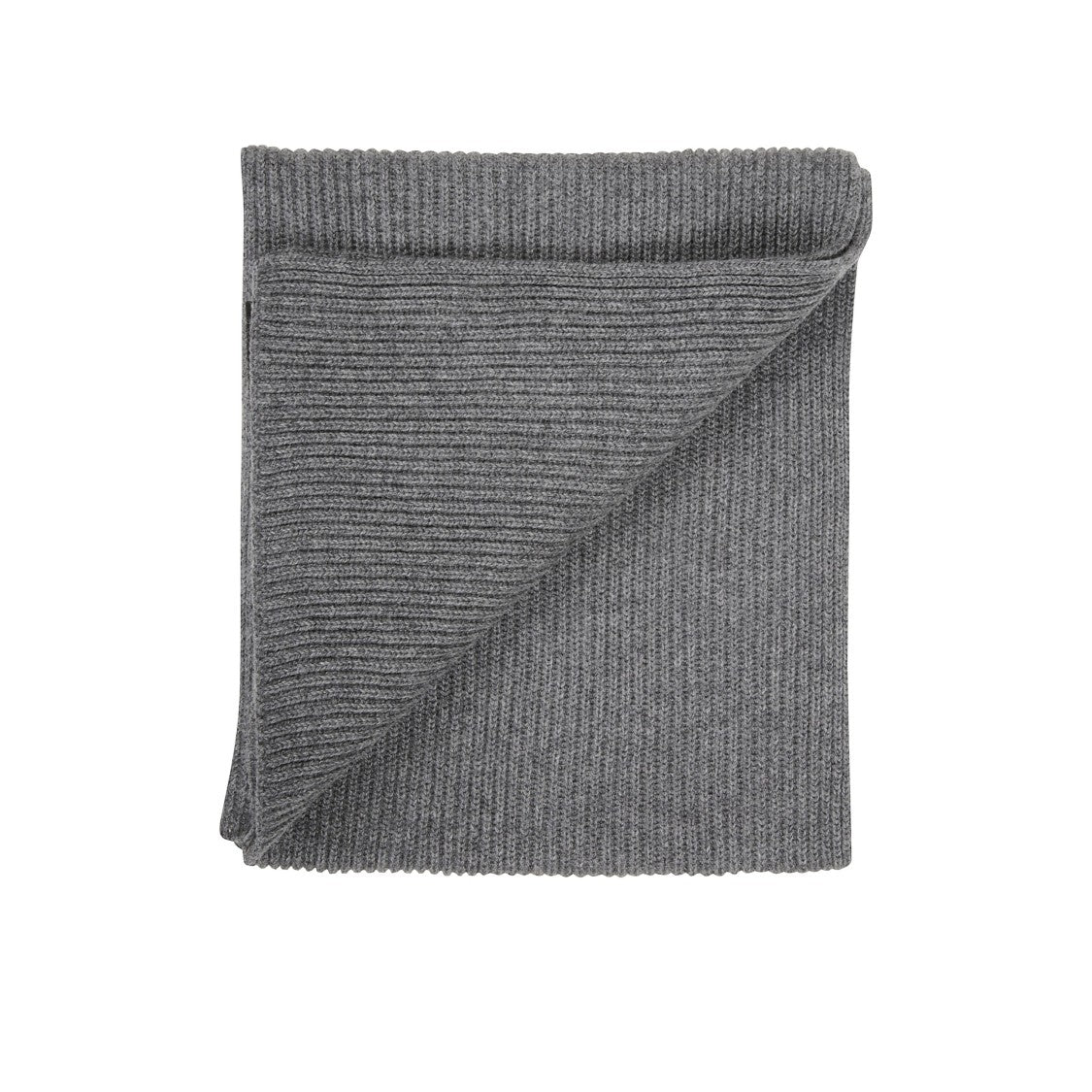 Tom Ford Ribbed Scarf With Leather Logo Tag