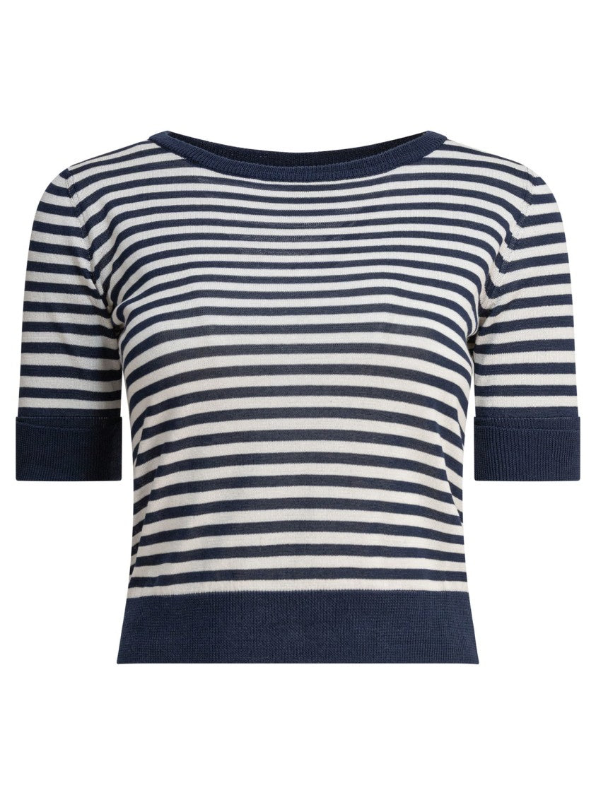 Rakki' Cropped Striped T-Shirt