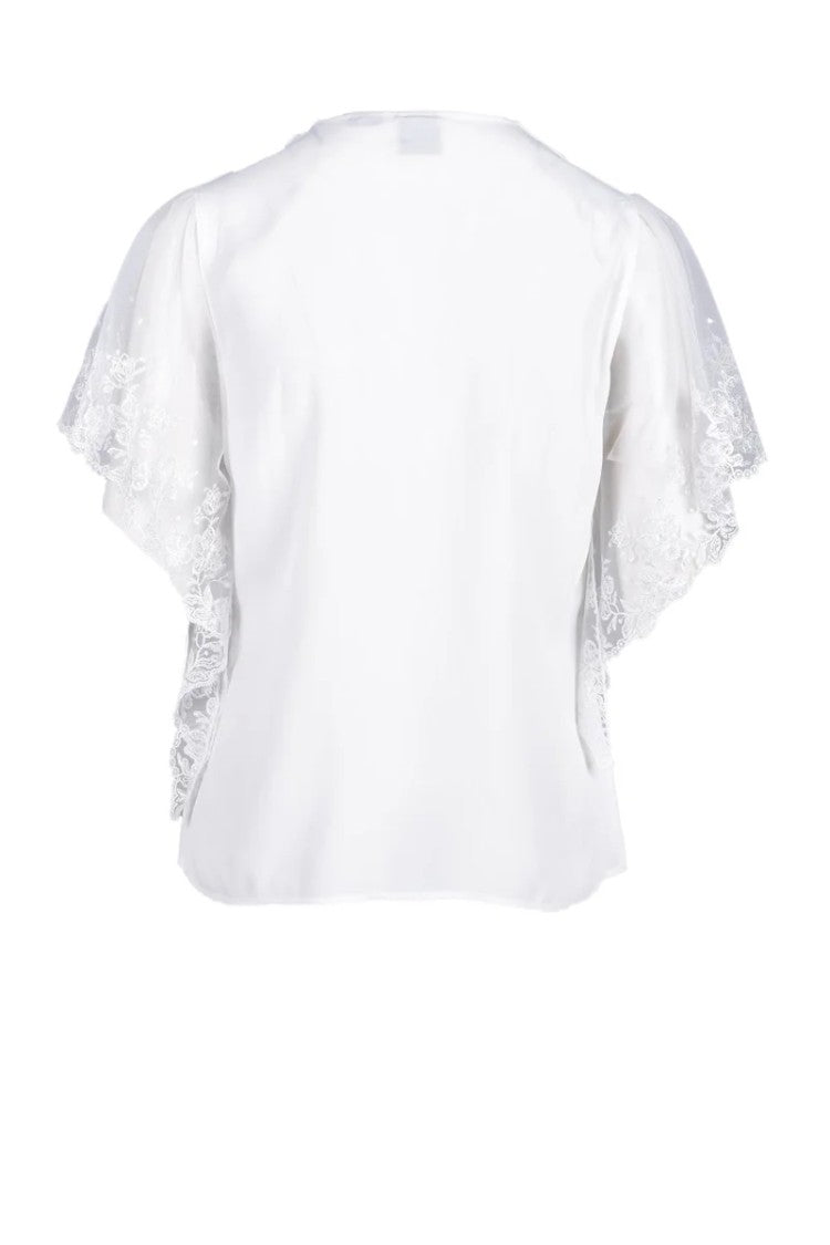 Pinko Silk Acetate Blouse White