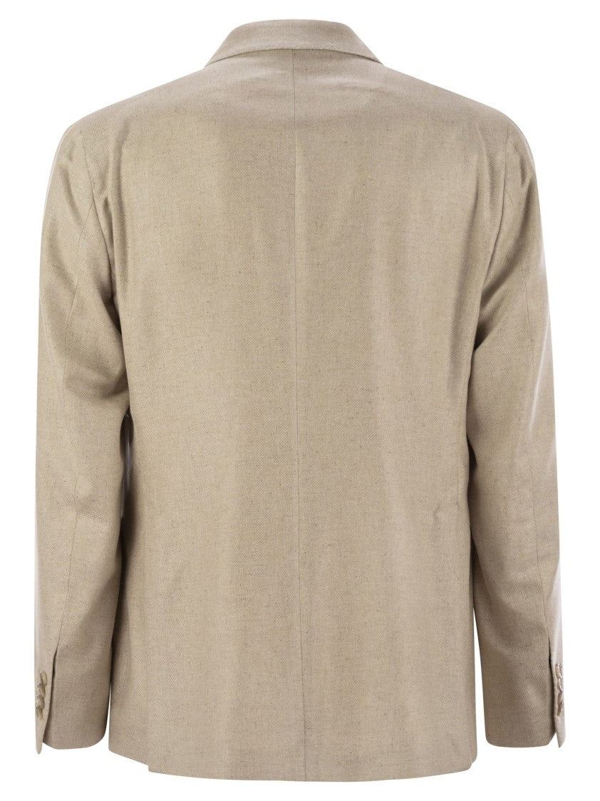 Tagliatore Double-Breasted Silk Jacket