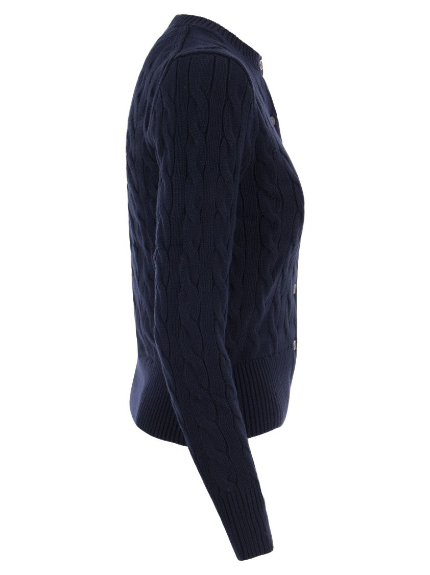 Polo Ralph Lauren Plaited Cardigan With Long Sleeves