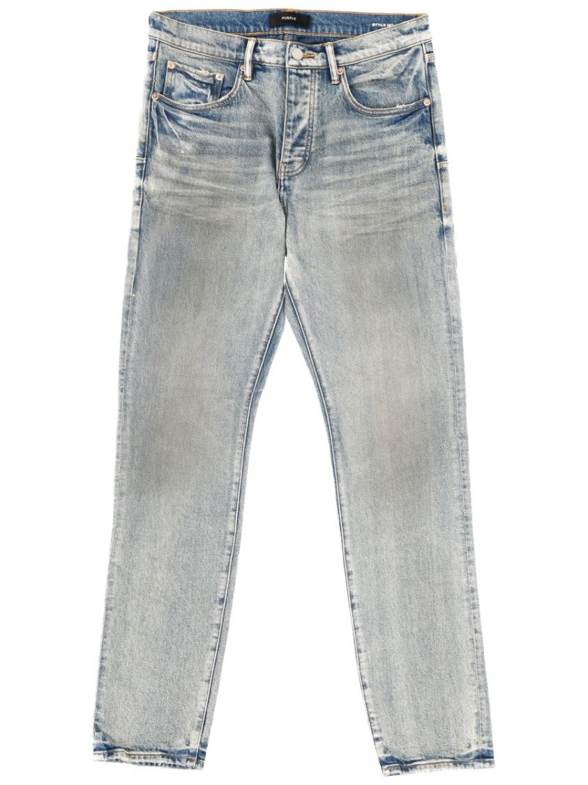 Purple Brand Faded Light Blue Whiskering Jeans