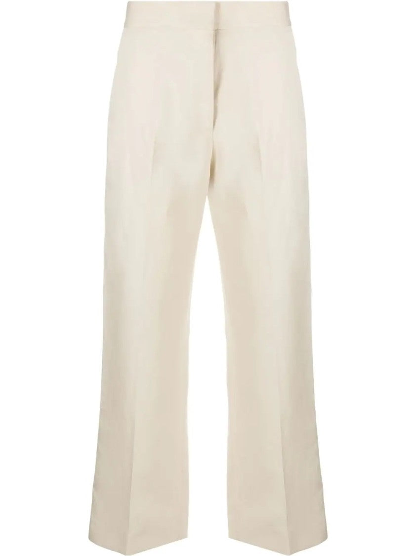 Msgm High-Waisted Relaxed-Fit Trousers