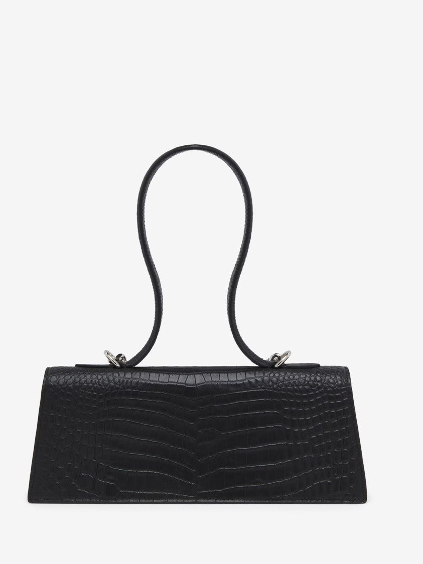 Alexander Mcqueen Jewelled Top Handle Shoulder Bag - Leather - Black