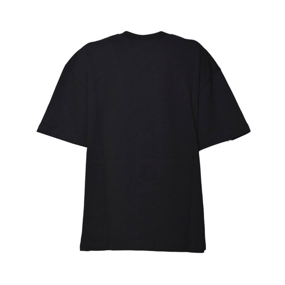 Jil Sander Black Cotton T-Shirt With Tone-On-Tone Logo
