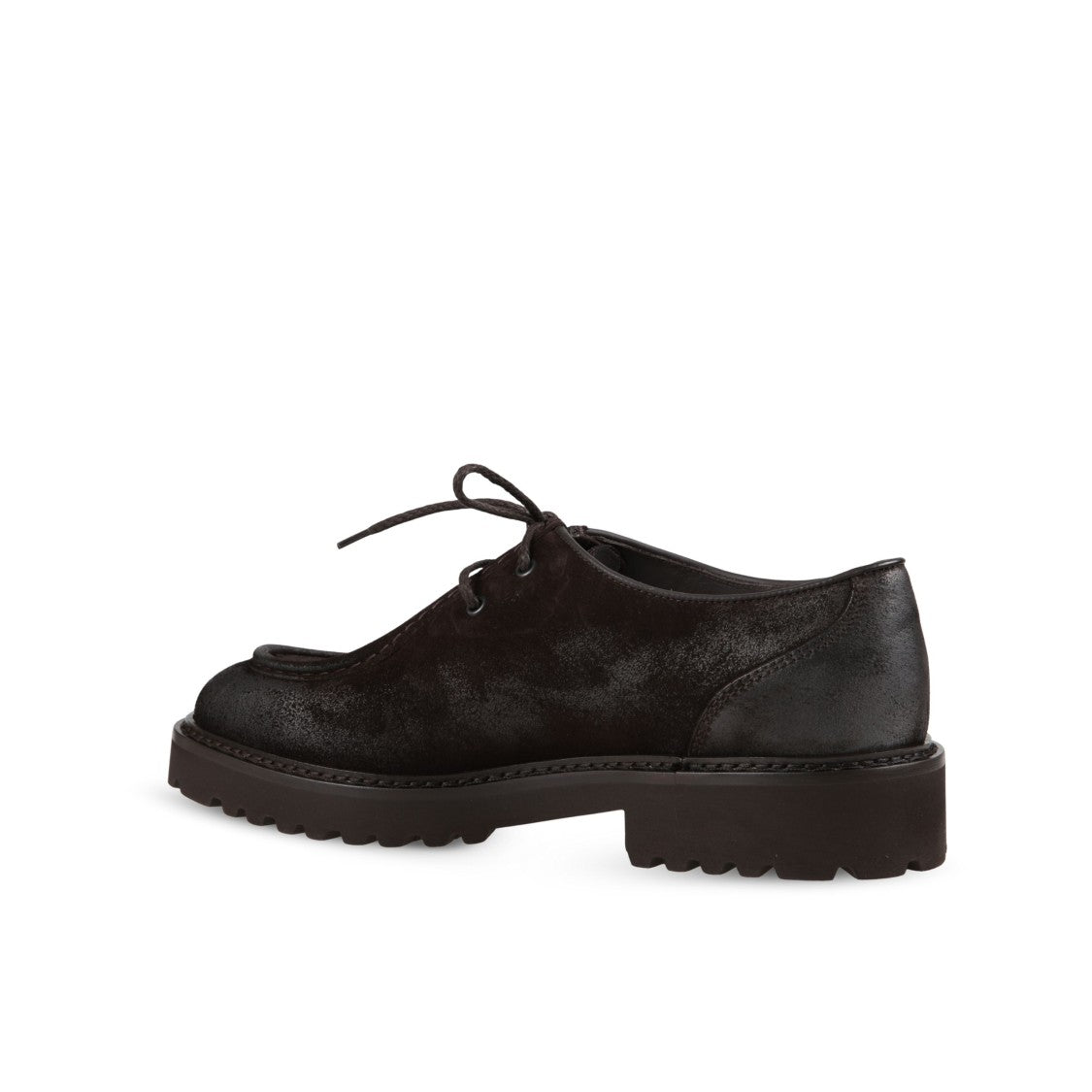 Doucal's Polished Derby Lace-Up Shoes With Rounded Toe