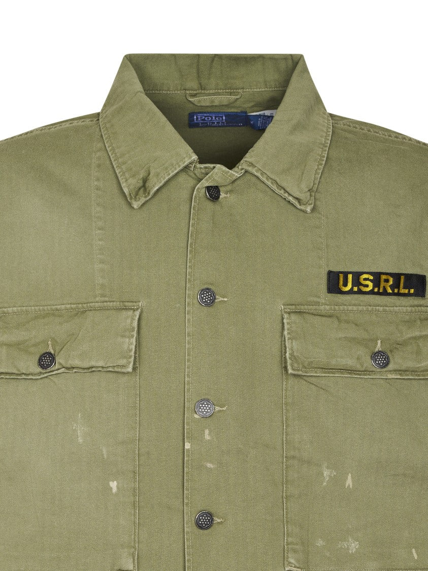 Polo Ralph Lauren Boxy Fit Woven Sport Shirt With Military-Inspired Detailing