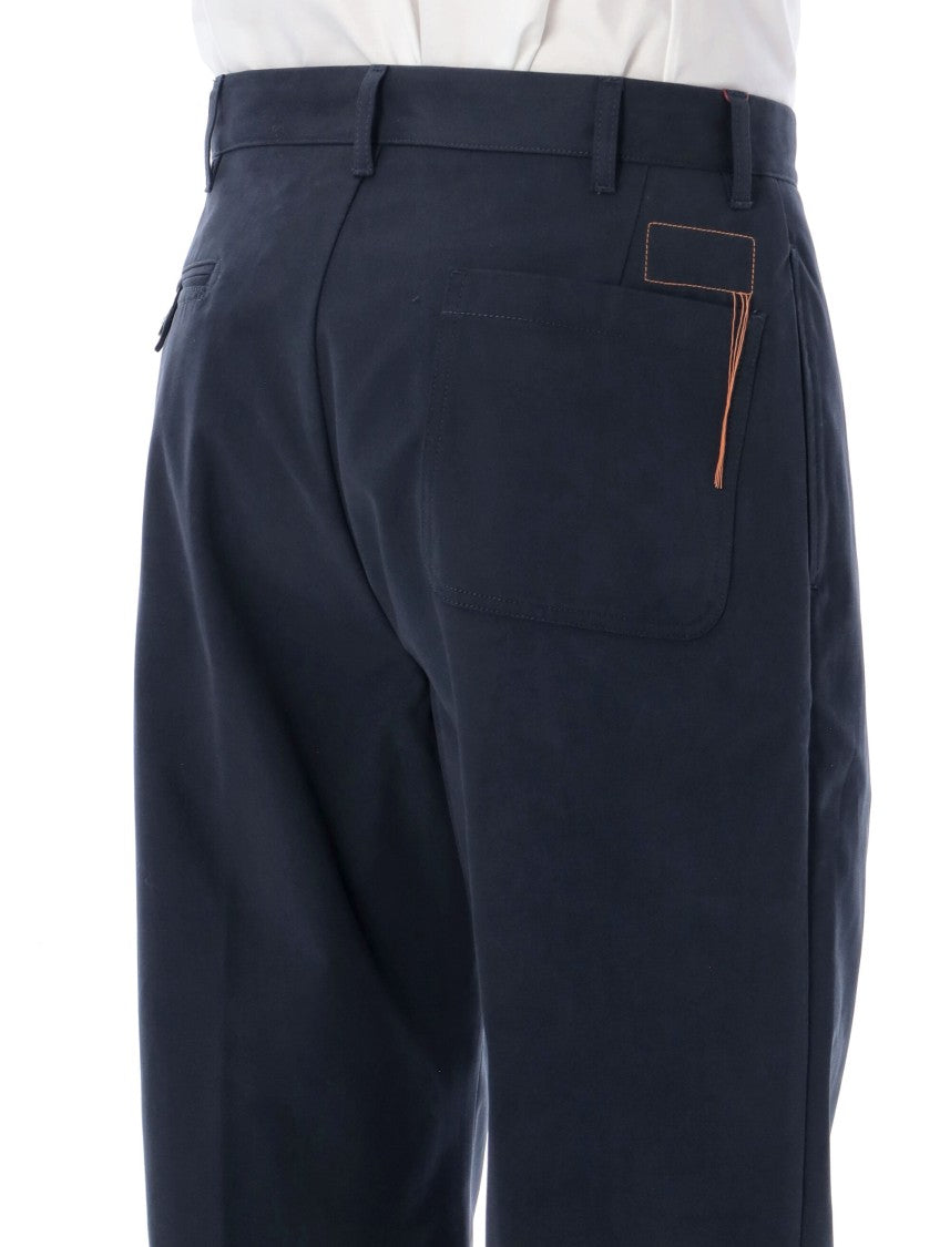 Fortela Silver Essential Straight-Cut Cotton Pants