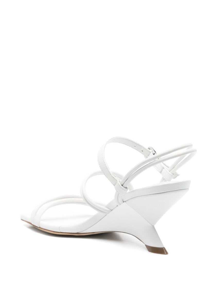 Vic Matié White Leather Sandal