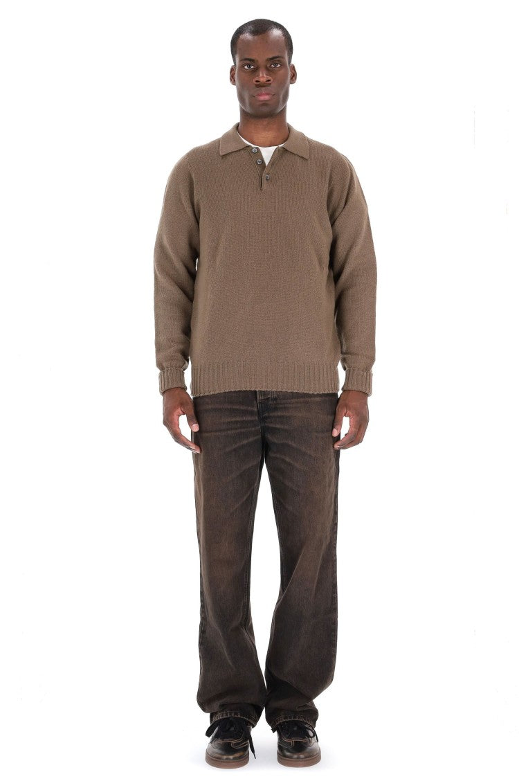 Drumohr Lambswool Knit Polo-Shirt
